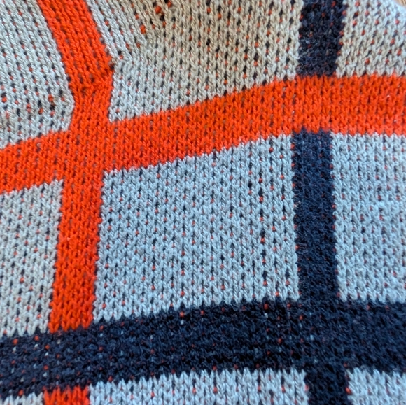 Women's Old Navy Gray, Blue And Orange Long Sleeve Sweater Size Medium - Picture 3 of 4